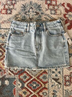 PacSun Light Blue Denim Mini Skirt